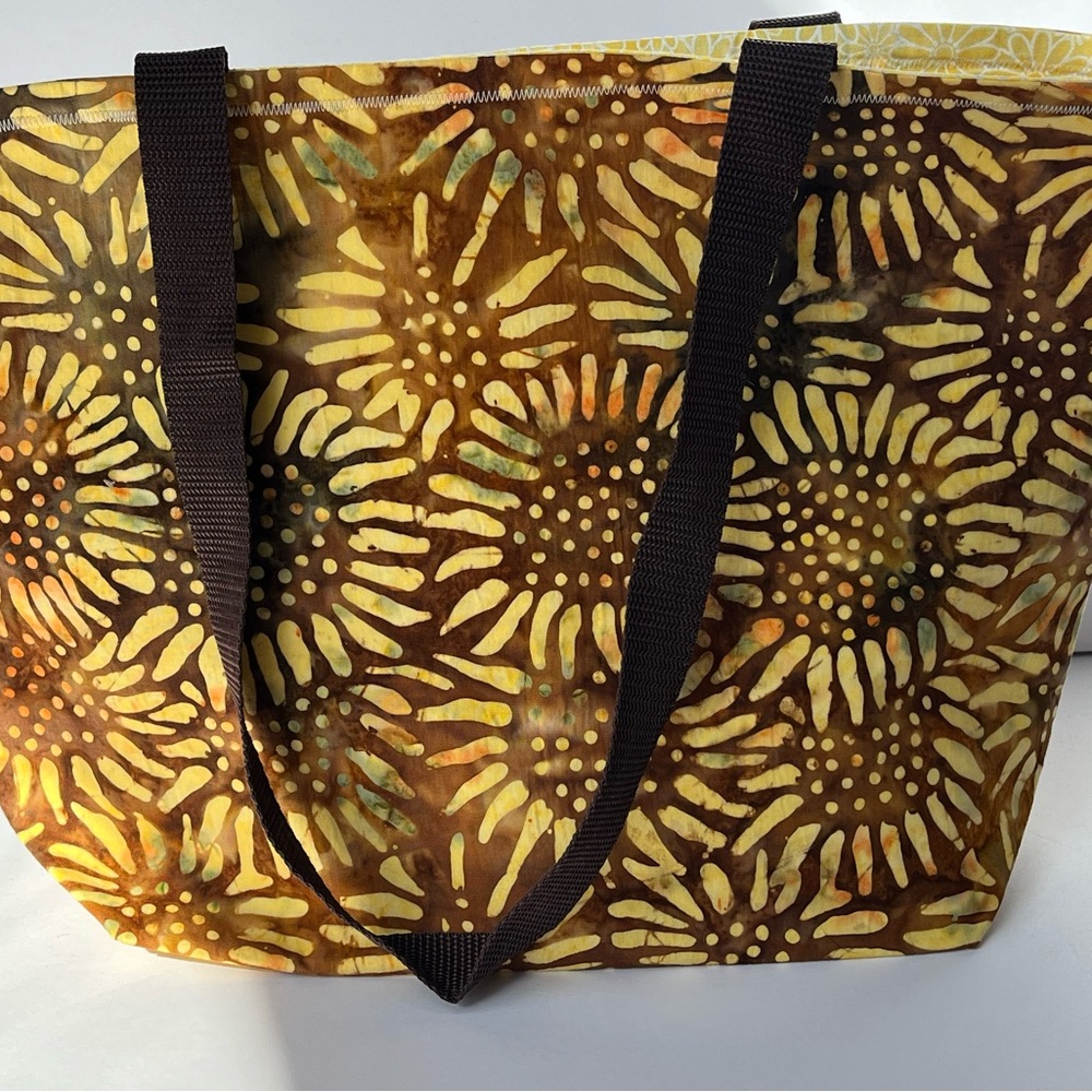 Handmade Sunflower Patterned Tote Bag - Picture 2 of 6